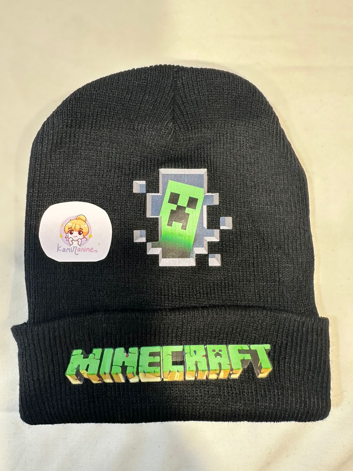 Gorro de lana creeper minecraft