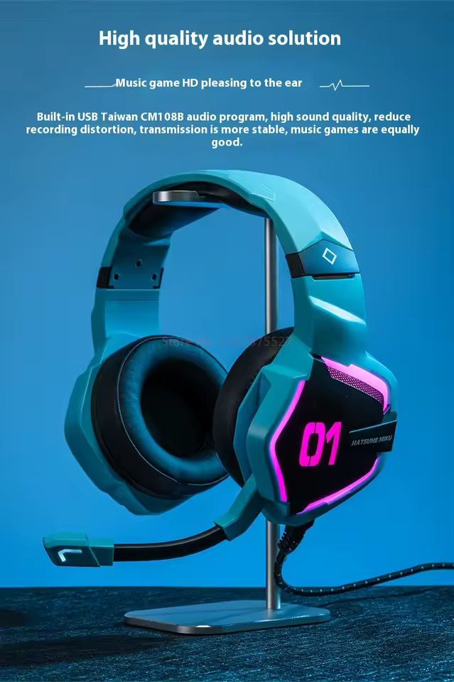 Audifonos Hatsune Miku Esports Gaming ORIGINALES - Imagen 2