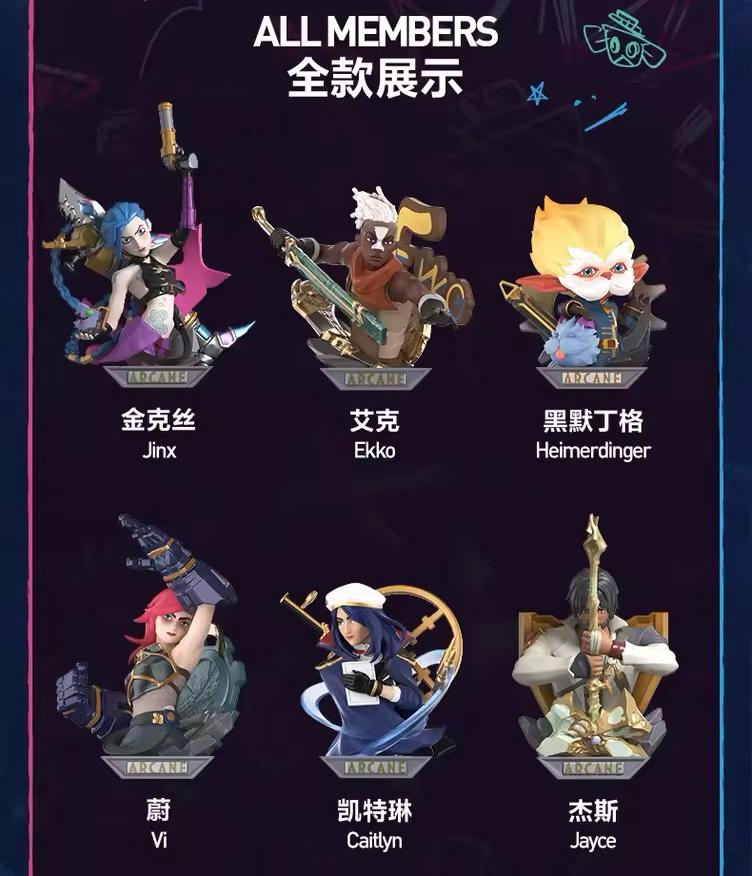 Figuras Arcane ORIGINALES League of legends Blind box