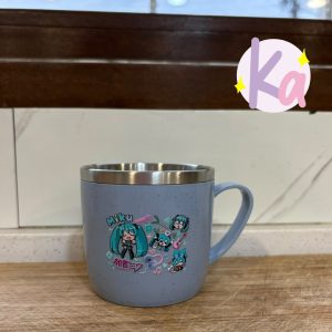 Taza Hatsune Miku Acero Inoxidable Celeste