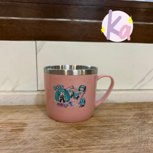 Taza Hatsune Miku Acero Inoxidable Rosa